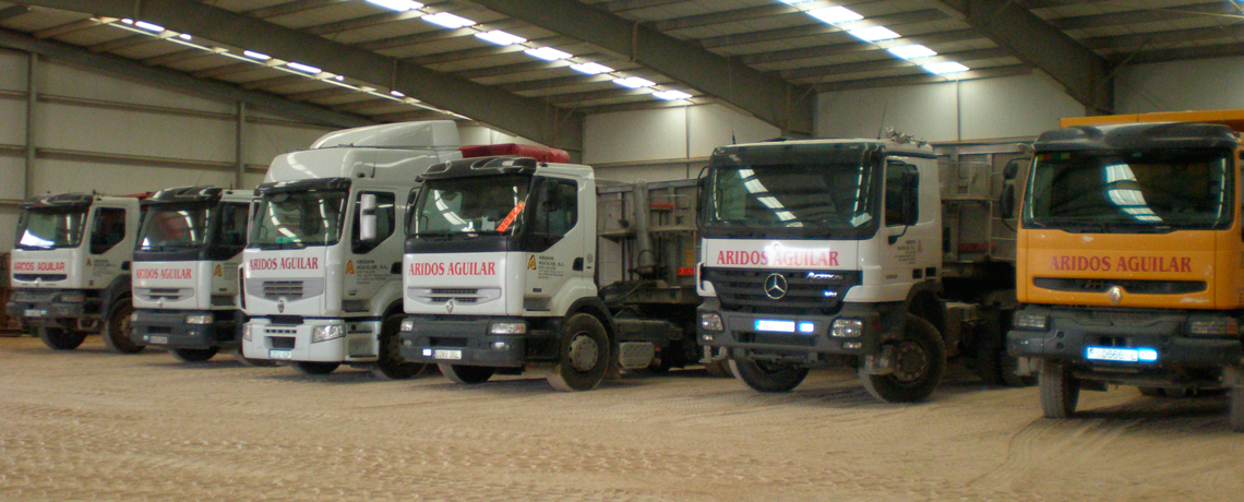 camiones para transporte de áridos